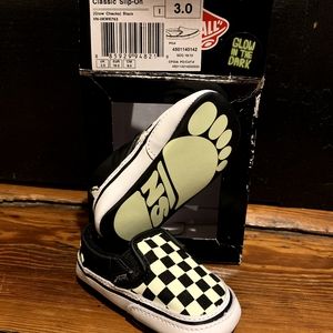Vans Glow in the Dark Baby slip on shoes